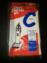 Official Authentic Brand New Sealed Dirt Devil Type C Vacuum Bags - Free Ship! - $9.75