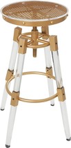 Deco 79 Acrylic Plastic Bar Stool with Clear Acrylic Accents and Mesh In... - $400.99