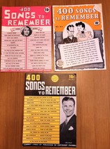 Vintage 1939 - 400 Songs To Remember Magazine Lot of 3 Bing Crosby &amp; Mor... - $14.80