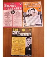 Vintage 1939 - 400 Songs To Remember Magazine Lot of 3 Bing Crosby &amp; Mor... - €12,69 EUR