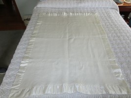 Nos Chatham White Acrylic Baby Crib Blanket - 36&quot; X 48&quot; - £14.05 GBP