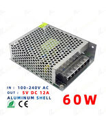DC 5V 60W Switch Power Supply 100-240V LED Driver Transformer Converter ... - $27.87 CAD