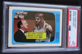 1985 Topps WWF #62 Jesse Ventura Gene Okerlund Wrestling Card PSA 9 Mint - £39.05 GBP