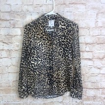 The Shirt Rochelle Behrens Leopard Print Size XS - £35.03 GBP