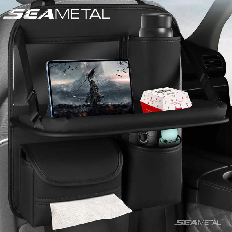 SEAMETAL Car Seat Back Storage Bag Universal Interior Stowing Tidying Au... - £30.11 GBP+