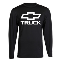 Chevy TRUCK Chevrolet Bowtie Vintage White Logo T-Shirt GM Classic Long Sleeve - £14.72 GBP