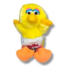 Vintage Hasbro Softies Big Bird Luvs You Baby Plush Stuffed Animal Sesame Street - £12.57 GBP