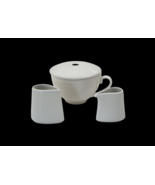 Tea Forte Cafe Porcelain Cup Creamer &amp; Sugar 4 Piece Tea Set - $31.64 CAD
