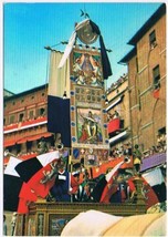 Italy Postcard Siena Palio On Triumphal Chariot - £3.08 GBP