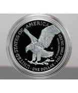 2021 W American Eagle 1 oz Silver Proof Coin Type 2 In Hand - £103.67 GBP