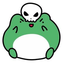 Frog and Skull Cute Fat Vinyl Decal Sticker UV &amp; Water Proof Gift Laptop... - $5.87
