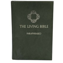 Living Bible Green Padded Cover 5th Printing Vintage 1972 Tyndale BK4 - £10.08 GBP