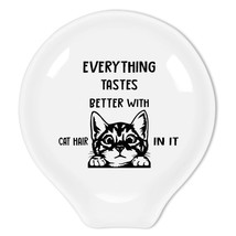 Funny Coffee Quote Every Thing Tastes Better With Cat Hair In It Ceramic Coffee  - £18.97 GBP