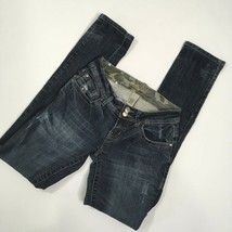 Red Rivet Womens Juniors Distressed Denim  Jeans, Size 7 Rhinestone  - £8.83 GBP