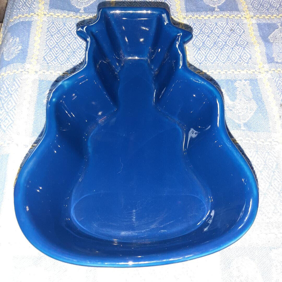 Nantucket Blue Ceramic Snowman Dishwasher, Oven, Microwave Safe 7.5&quot; Bak... - $3.56