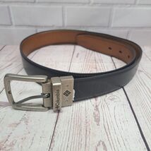 Columbia Men's Beveled Tan / Black Reversible Casual Jeans Belt Size 30-32 - $9.75