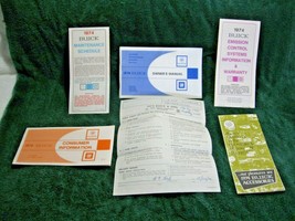 Vintage Collectible OEM 1974 BUICK 6pc Owner&#39;s Manual Set-Le Sabre-Riviera-GM!! - £15.89 GBP