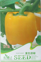 Golden Yellow Sweet Bell Pepper Seeds, Original Pack, 8 Seeds / Pack, Super Gian - $4.00