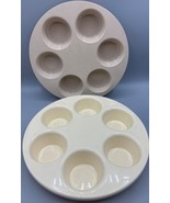 Microware Rubbermaid Microwave Cookables Muffin Pans Set Of 2 Plastic - $15.68