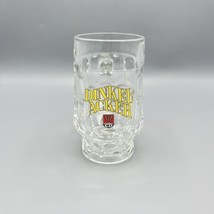 Dinkel-Acker Logo Dimpled Krug Handled 12oz Beer Mug Heavy Glass Germany - £7.81 GBP