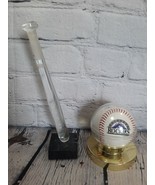 Colorado Rockies Commemorative Baseball &amp; Glass Bat Display National MLB - £31.06 GBP