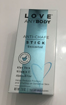 Love AnyBody Anti Chafe Stick 2.6 oz Aloe Vera Vitamin E Unscented NIB / Sealed. - £5.83 GBP