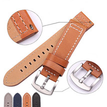 24mm Cowhide Genuine Leather High-Quality Thick Watch Strap/Watchband/Belt - £15.69 GBP