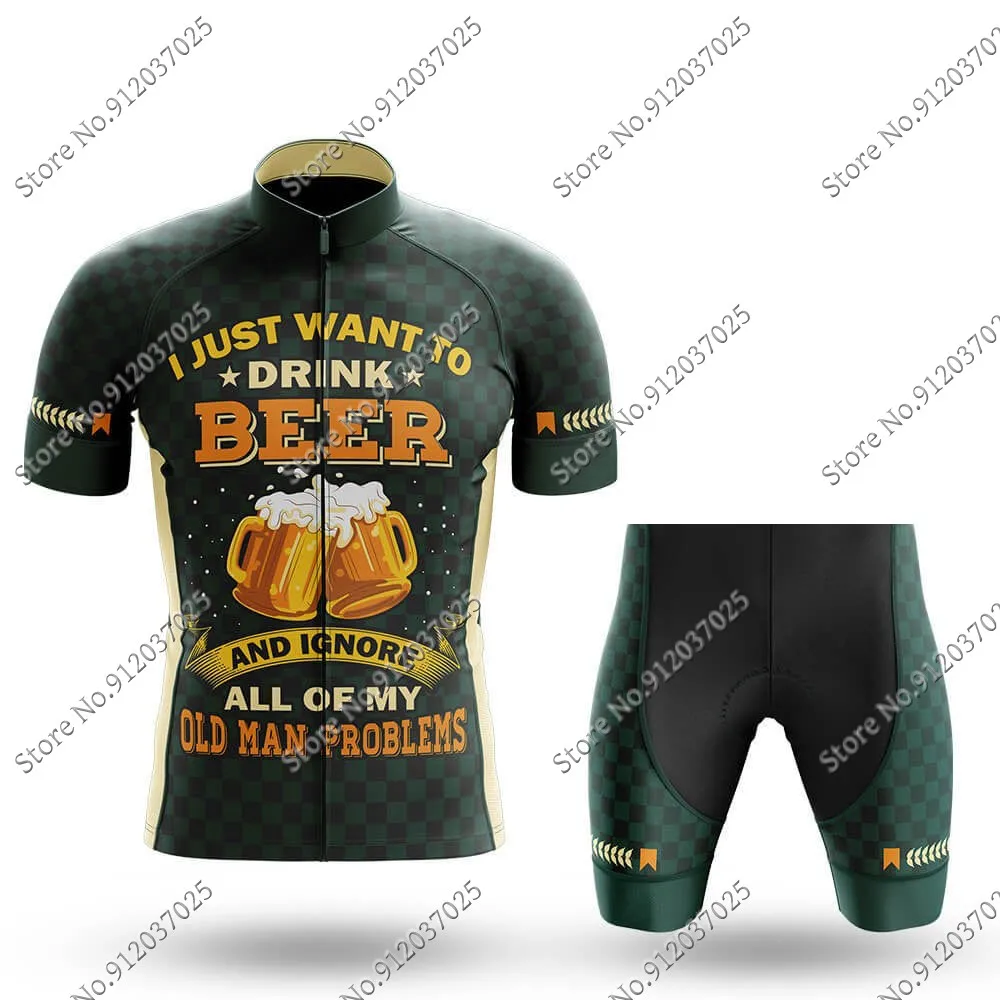 It new beer team 2022 cycling a set summer mens bicycle clothing road bike shirts retro thumb200