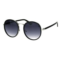Womens Vintage Fashion Round Sunglasses Stylish Cute Double Frame UV 400 - £11.24 GBP