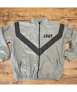 US Army Issue Physical Fitness Jacket Men Large Long PT Uniform Bomber Z... - $30.86 CAD