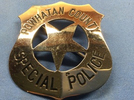 Powhatan County VA VIRGINIA Special POLICE badge - $70.00