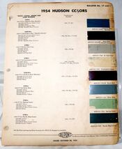 1954 Hudson Paint Color Chips/50-53 Color Numbers 673 - $9.89