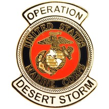 U.S.M.C. Operation Desert Storm Pin 1&quot; - £7.35 GBP