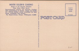 Math Igler&#39;s Casino Chicago IL Postcard PC484 - £3.94 GBP