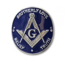 Masonic Mason Brotherly Love Freemason G Hiking Stick Medallion Challenge Coin - £27.42 GBP