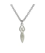FERTILITY GODDESS NECKLACE 1&quot; Pendant Charm Motherhood Ancient Wiccan Sy... - $166.97 MXN