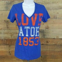 E5 College Classics Gators T-Shirt Women&#39;s Size S Blue QC5 - $7.91
