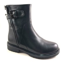 Cellini by Passaggi HL2510-7 Black Leather Low Heel  Winter Ankle Boot - $84.50