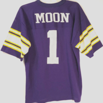 Minnesota Vikings Warren Moon #1 Vintage NFL NFC 90s Purple Jersey L 46-48 - $46.96