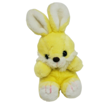9&quot; Vintage P K P.K. Yellow + White Baby Bunny Rabbit Stuffed Animal Plush Toy - £26.14 GBP