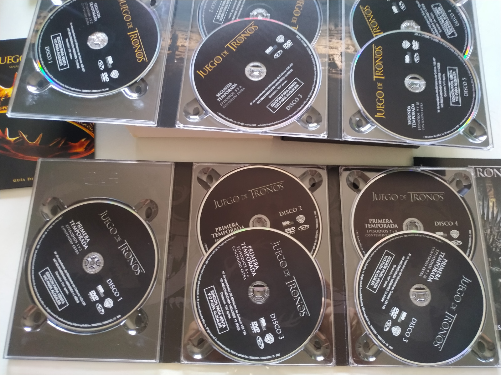 Juego de tronos Saisons 1 Y 2 Complètes HBO 2013 - DVD Espagnol Anglais Item image 6