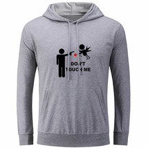 Don&#39;t Touch Me Refuse Fall Love Print Sweatshirt Unisex Hoodie Graphic Hoody Top - £20.61 GBP