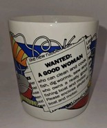 Vintage WANTED GOOD WOMAN coffee cup boat motor fishing fisherman lures ... - $11.22