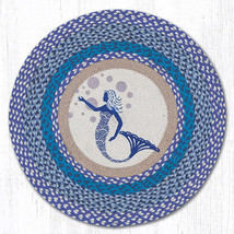 Earth Rugs RP-527 Blue Mermaid Round Patch 27&quot; x 27&quot; - £38.71 GBP