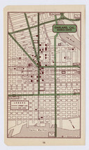 1951 ORIGINAL VINTAGE MAP OF OAKLAND CALIFORNIA DOWNTOWN BUSINESS CENTER - $23.46