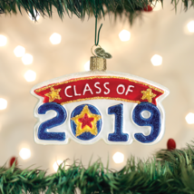 Old World Christmas Class Of 2019 Graduation Glass Christmas Ornament 36247 - $11.88