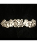 VTG Hairclip Pewter Silver Lion Tiger Koala - $1,333.68 MXN