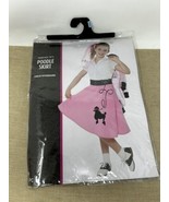 Poodle Skirt Pink 50s Halloween Costume Child Standard up to size 10 - $24.74