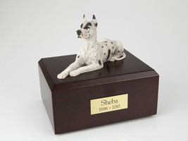 Great Dane, Harlequin Pet Cremation Urn Available in 3 Diff Colors &amp; 4 Sizes - $169.99+