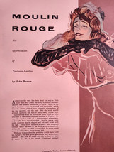 1952 Esquire Original Article MOULIN ROUGE Toulouse Lautrec John Huston - £8.58 GBP